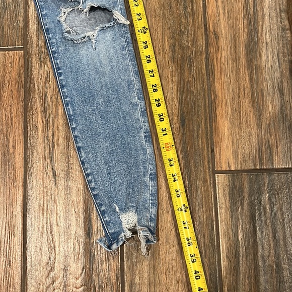 American Eagle next level stretch distressed super high rise jeggings size 4 - Picture 5 of 5